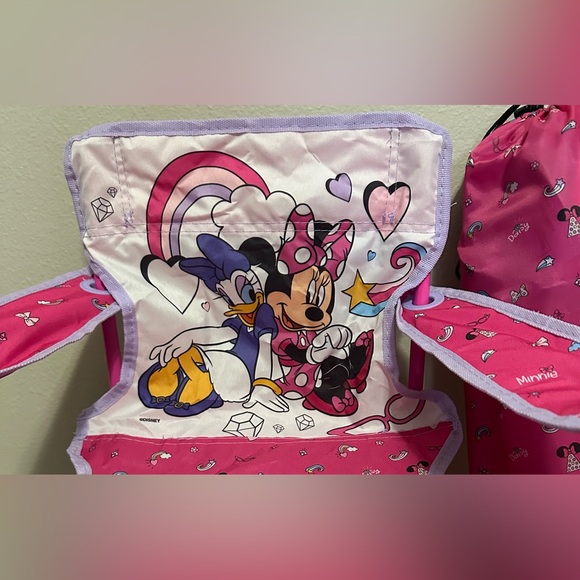 Kids Minnie Mouse & Daisy Foldable Chair with Carry Bag - Picture 2 of 8